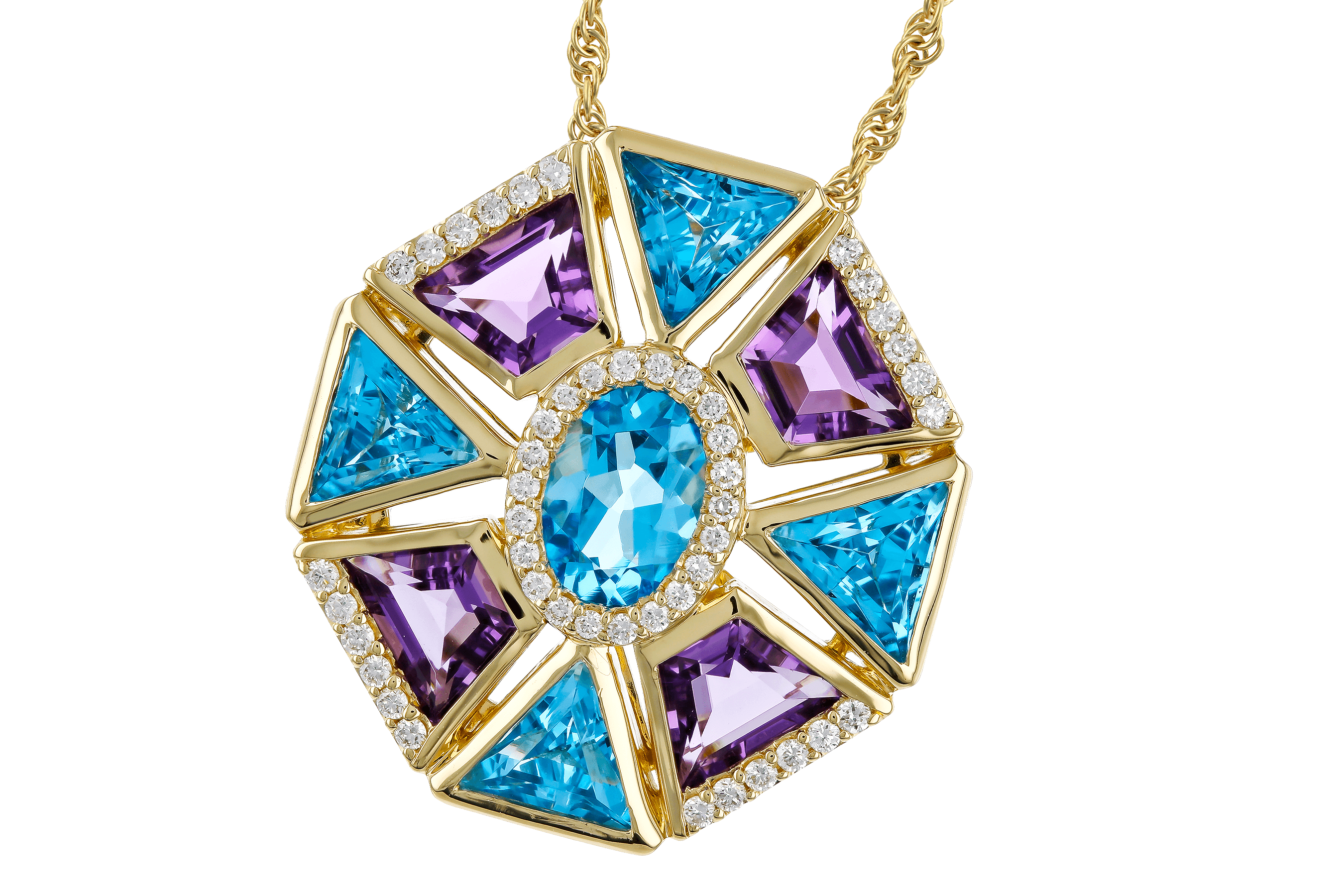 M283-86133: NECKLACE 4.47 SEMI-PREC (BT & AMY) 4.65 TGW