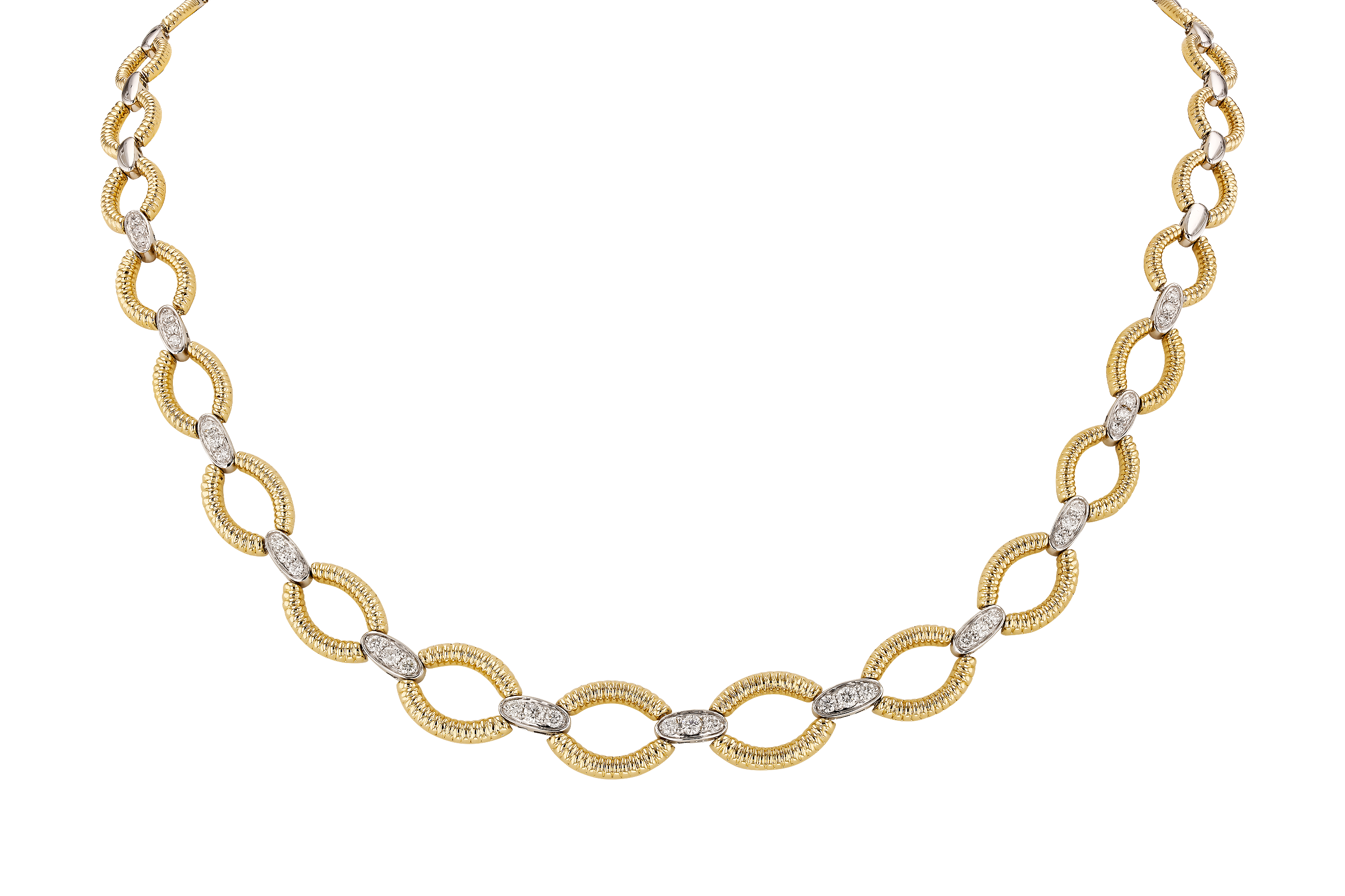 M283-87942: NECKLACE .75 TW (17")
