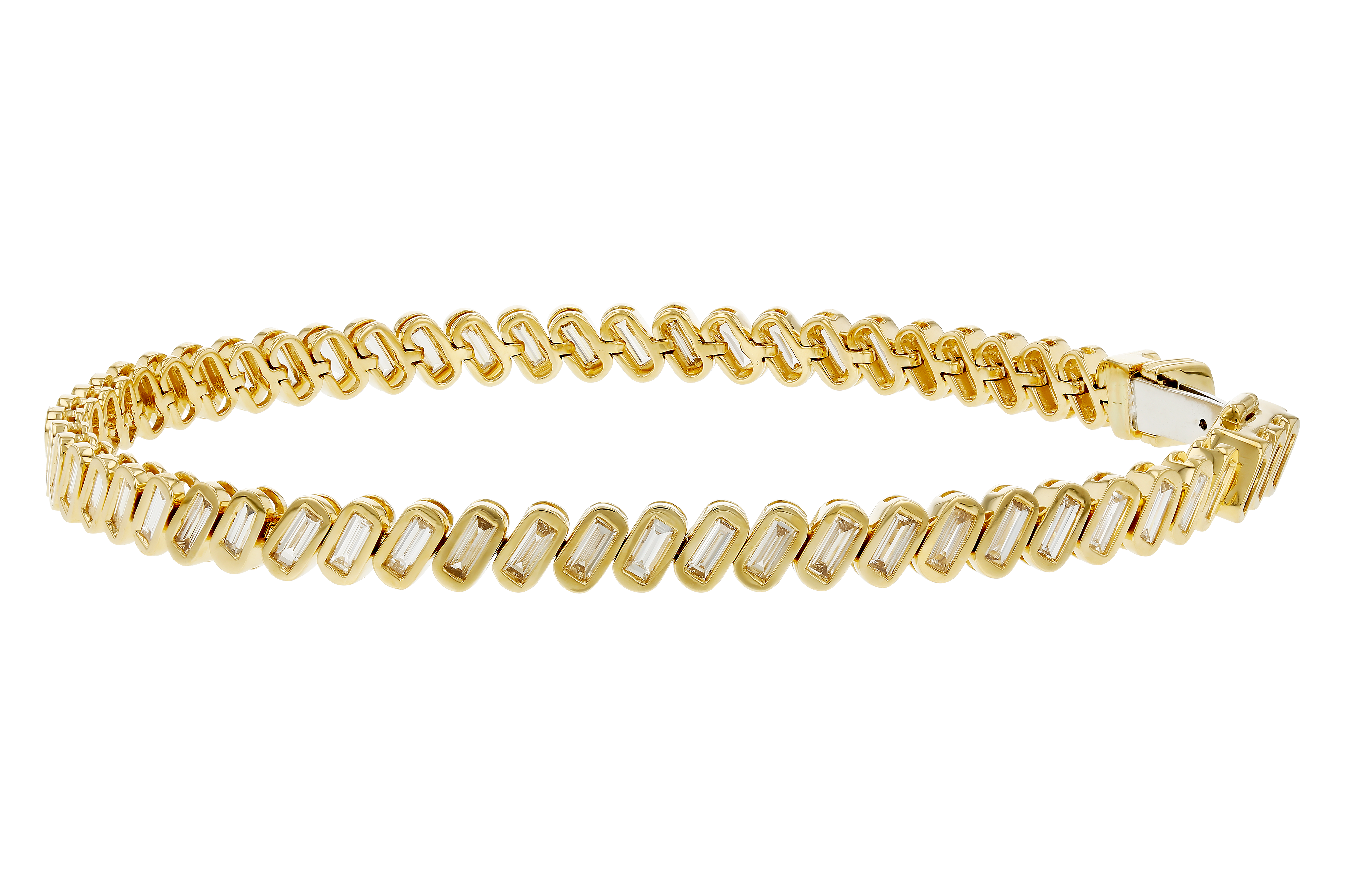 M283-88879: BRACELET 2.05 TW BAGUETTE (7")