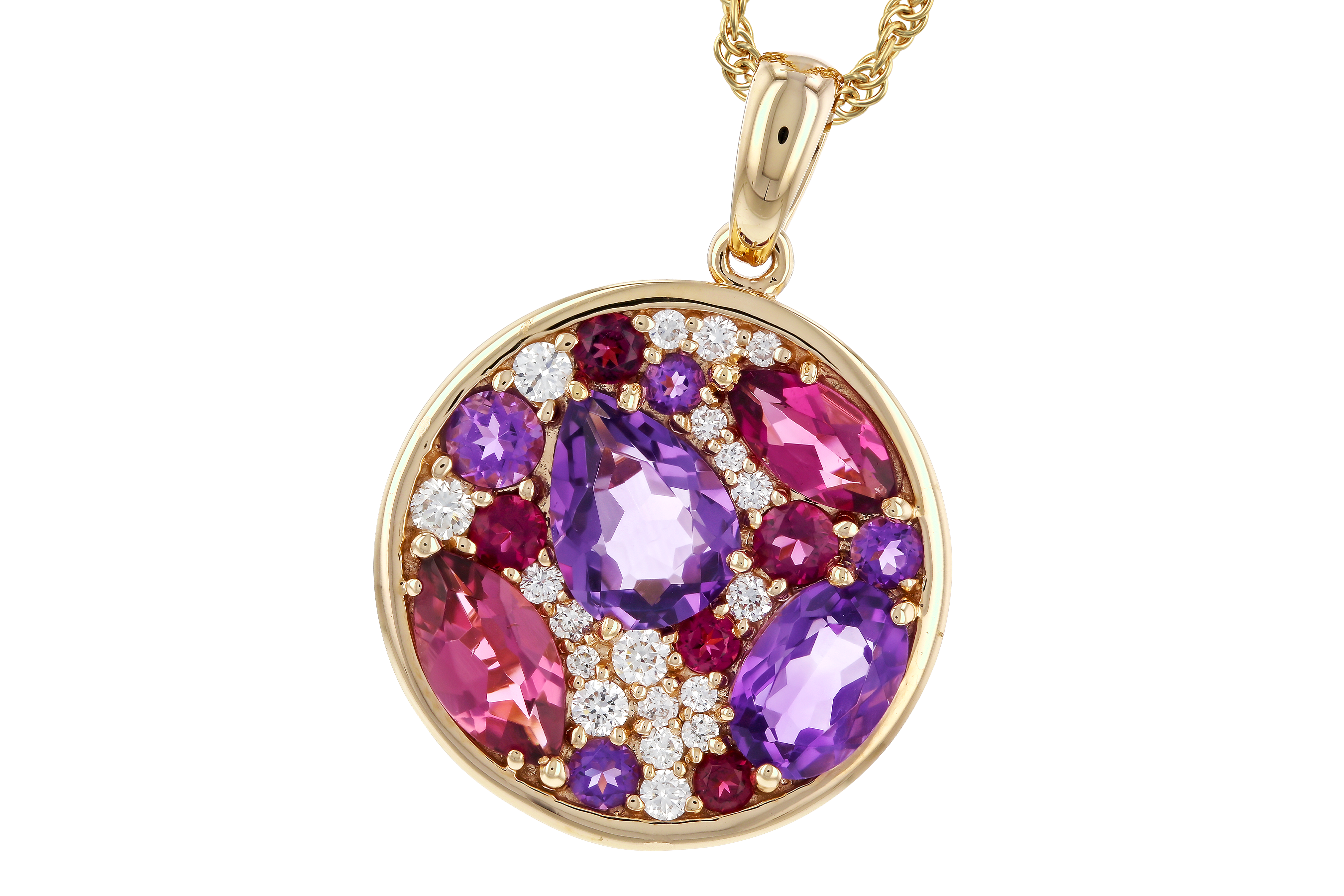 M283-88906: NECK 1.83 TW SEMI-PRECIOUS (P.TOUR, AMY) 2.00 TGW