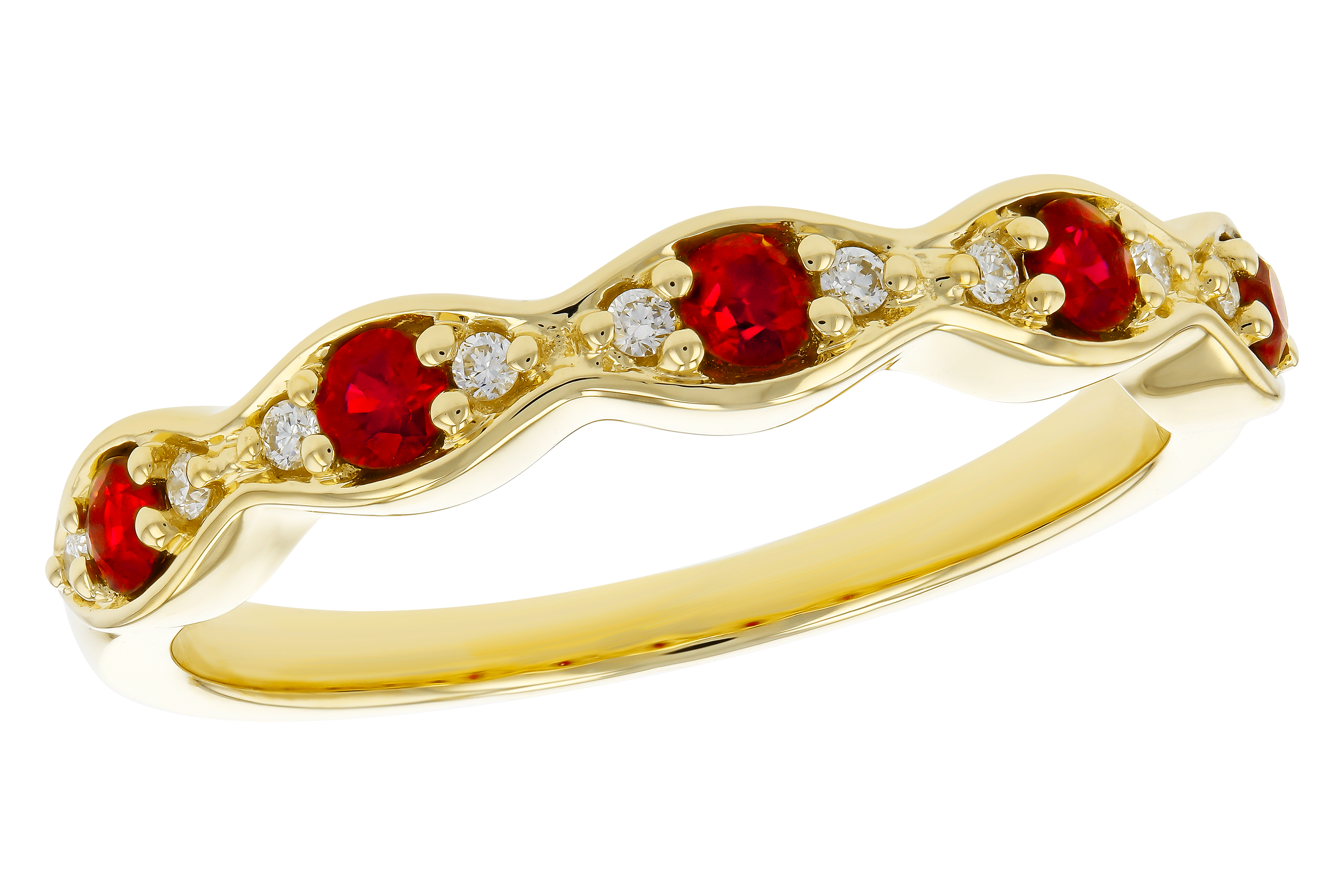 M283-90660: LDS WED RG .28 RUBY .34 TGW