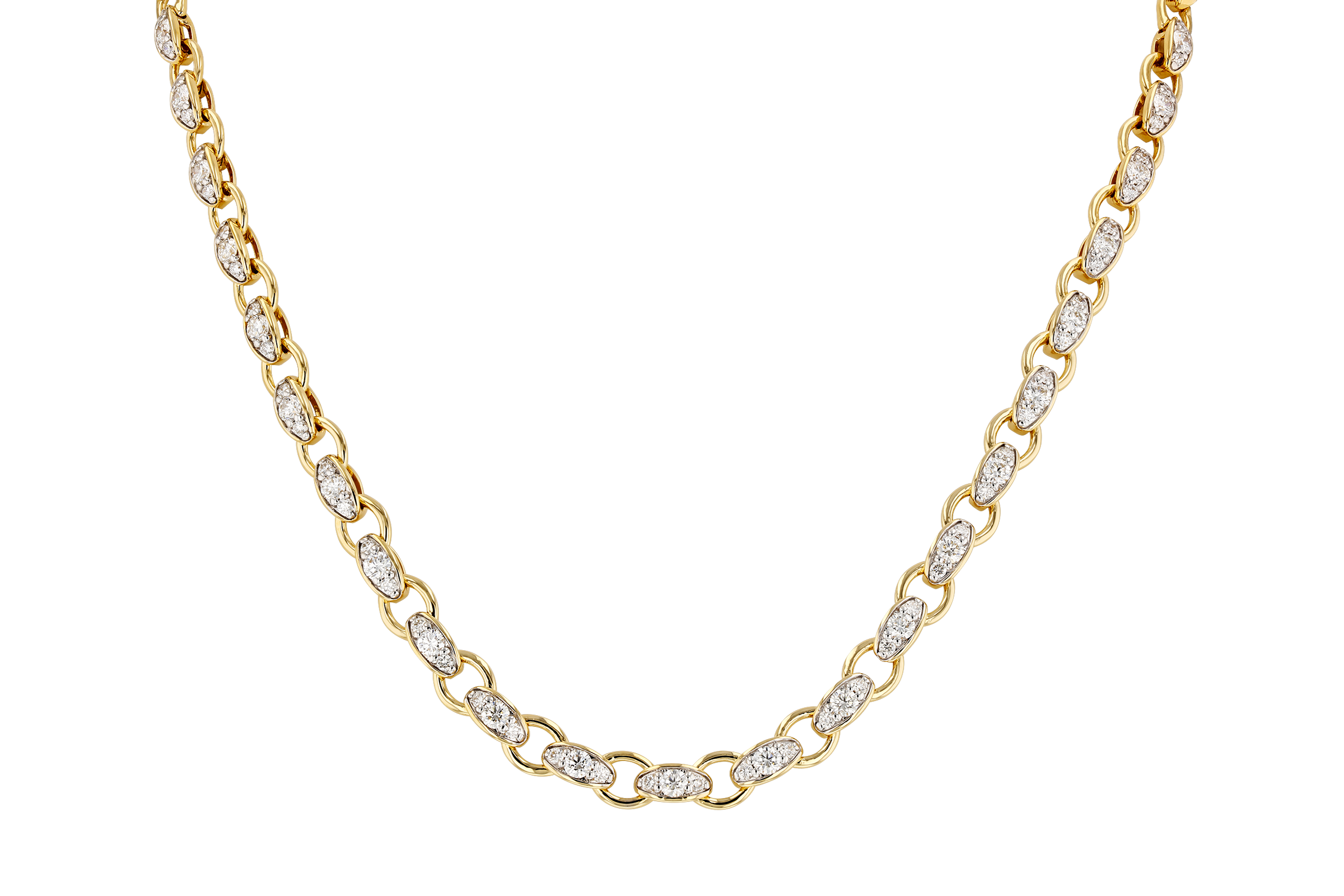 M284-75197: NECKLACE 3.18 TW (17.25")