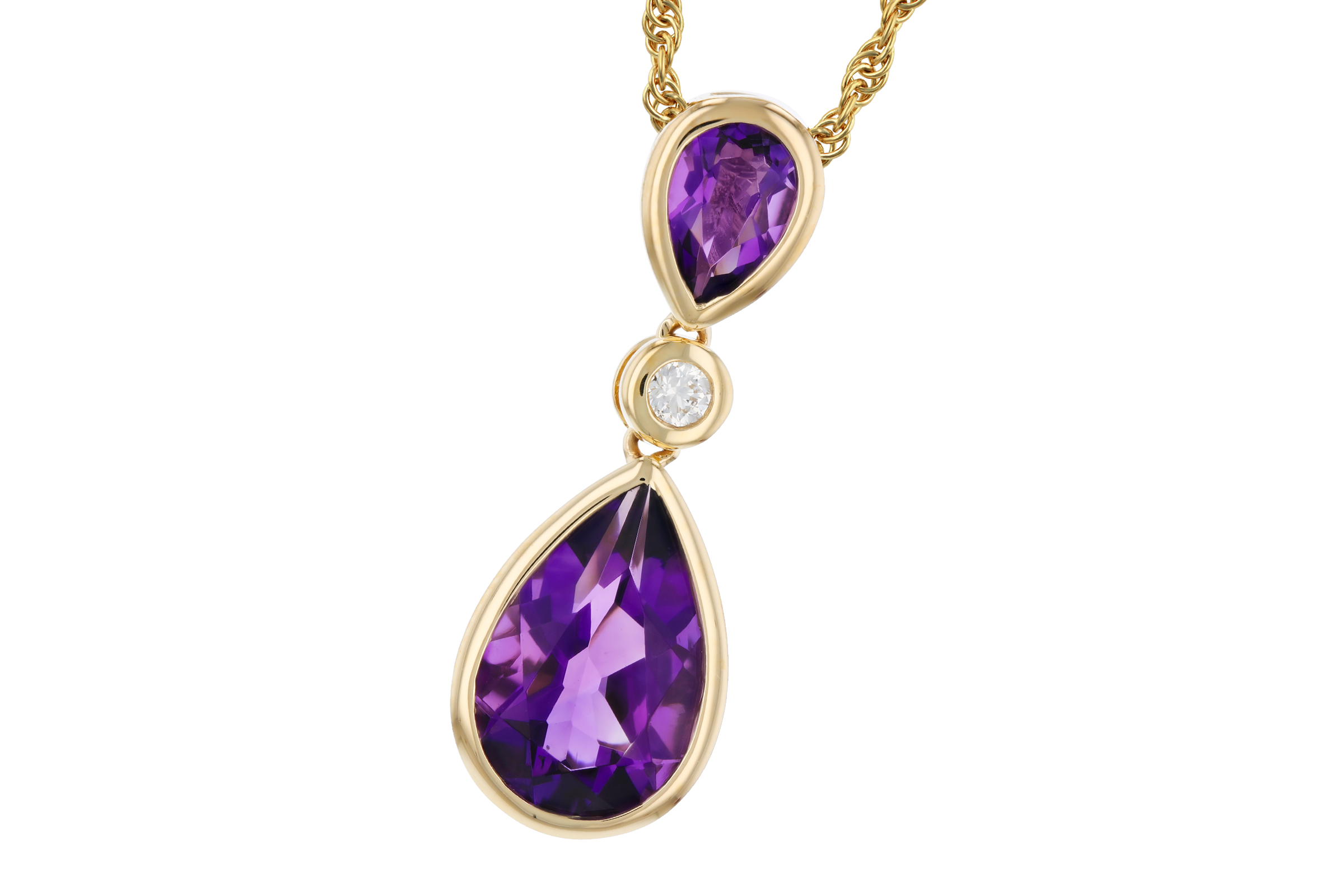 M284-76097: NECKLACE 1.92 TW AMETHYST 1.96 TGW